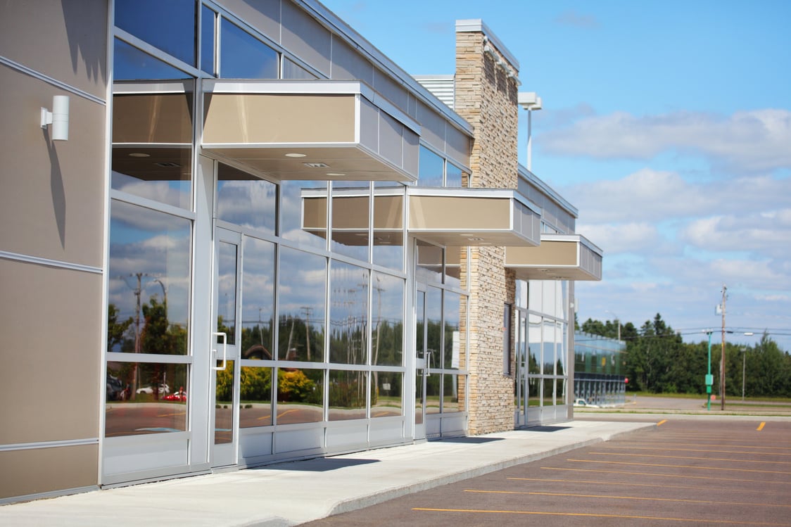 Small Business Building Entrances